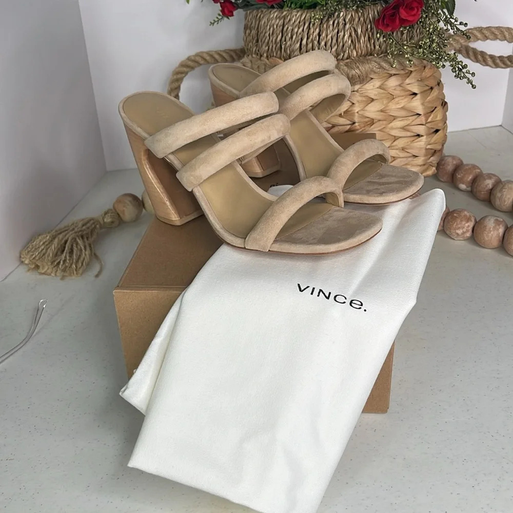 Vince
Women's Dara Slip On Strappy High Heel Sandals Sz 7.5 - Picture 12 of 13